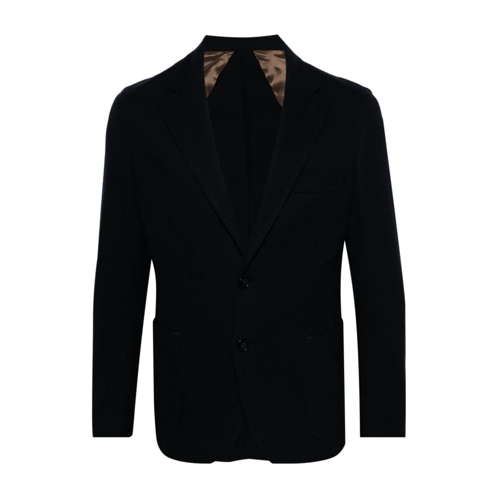 Barba Napoli Blauwe Dynamische Jas 205 Black Heren