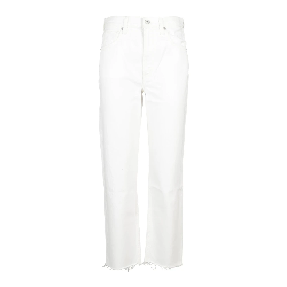 Citizens of Humanity Sail Crop Jeans White Dames