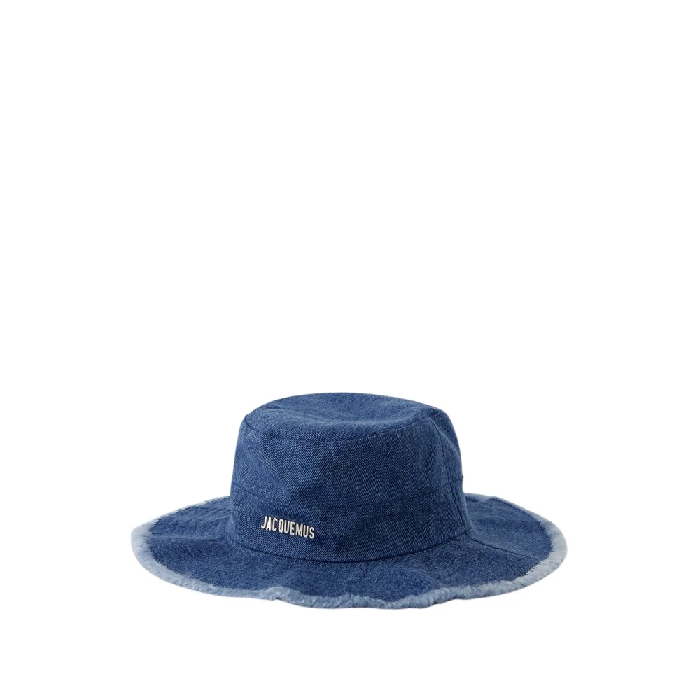 Jacquemus Blauwe Denim Artisjok Bucket Hat Blue Unisex