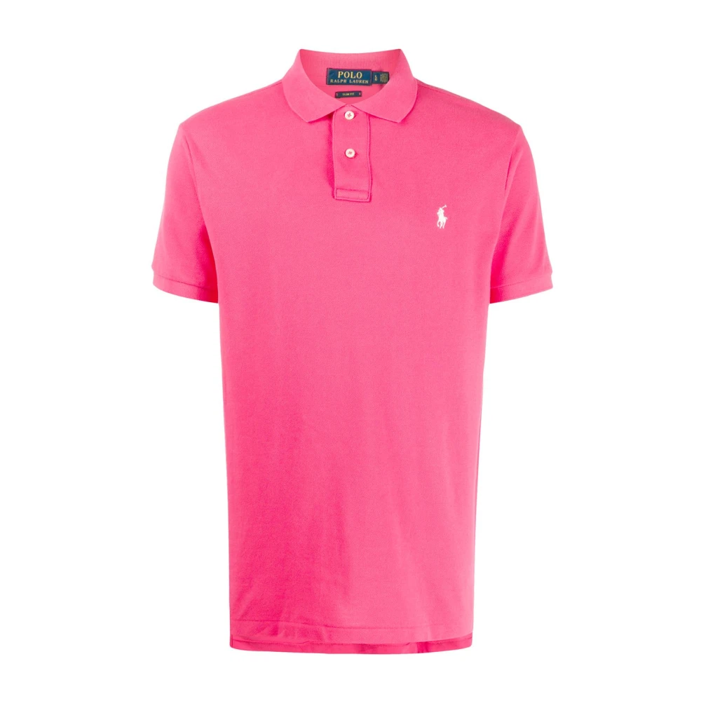 Polo Ralph Lauren Roze Geborduurd Logo Poloshirt Pink Heren