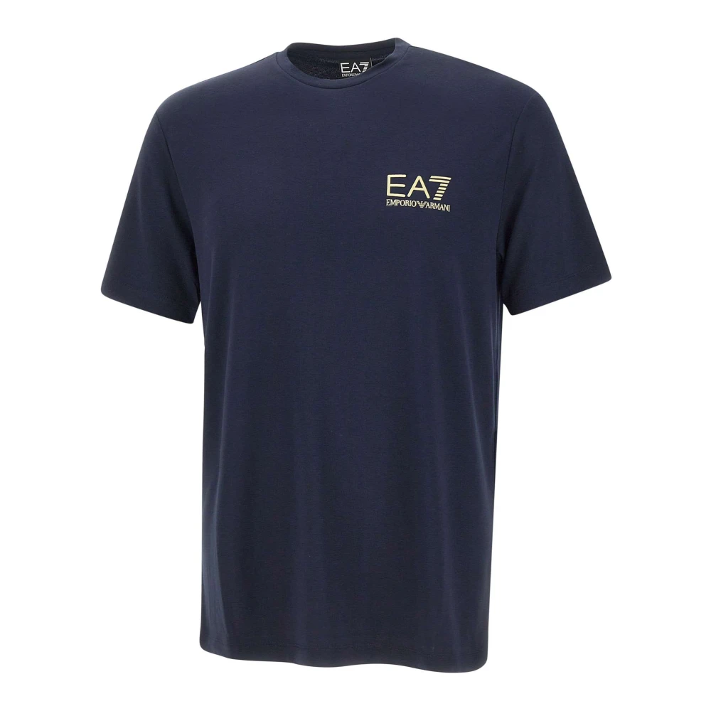 Emporio Armani Ea7 Men's Blue T-Shirts, L, Gold Label T-Shirt