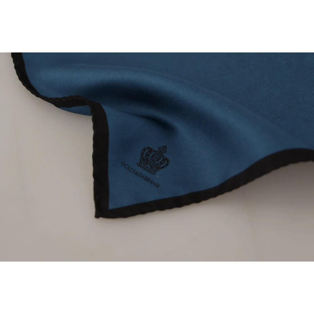 Dolce & Gabbana Elegante Zijden Herensjaal Blue Heren