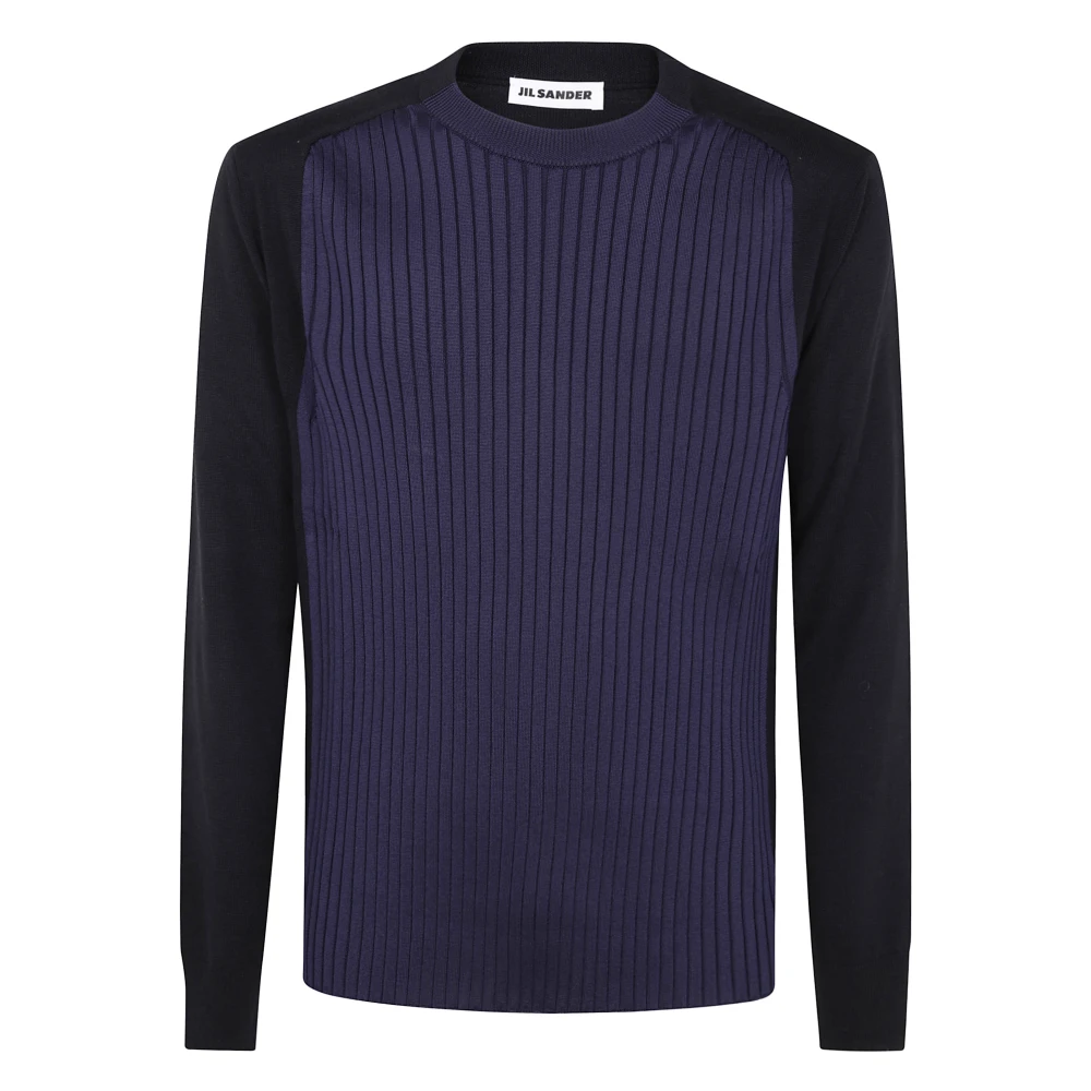 Jil Sander Blauwe Nacht Trui Blue Heren