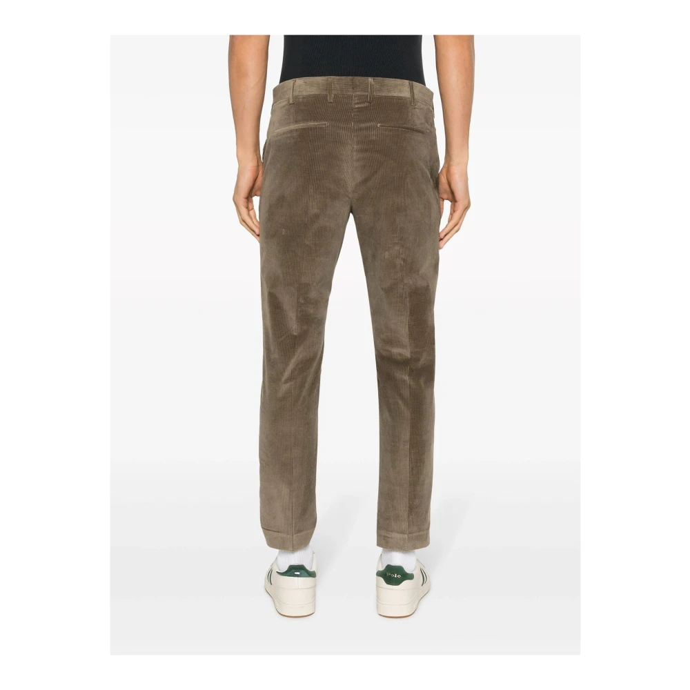 PT Torino Fluweel Slim Fit Broek Green Heren