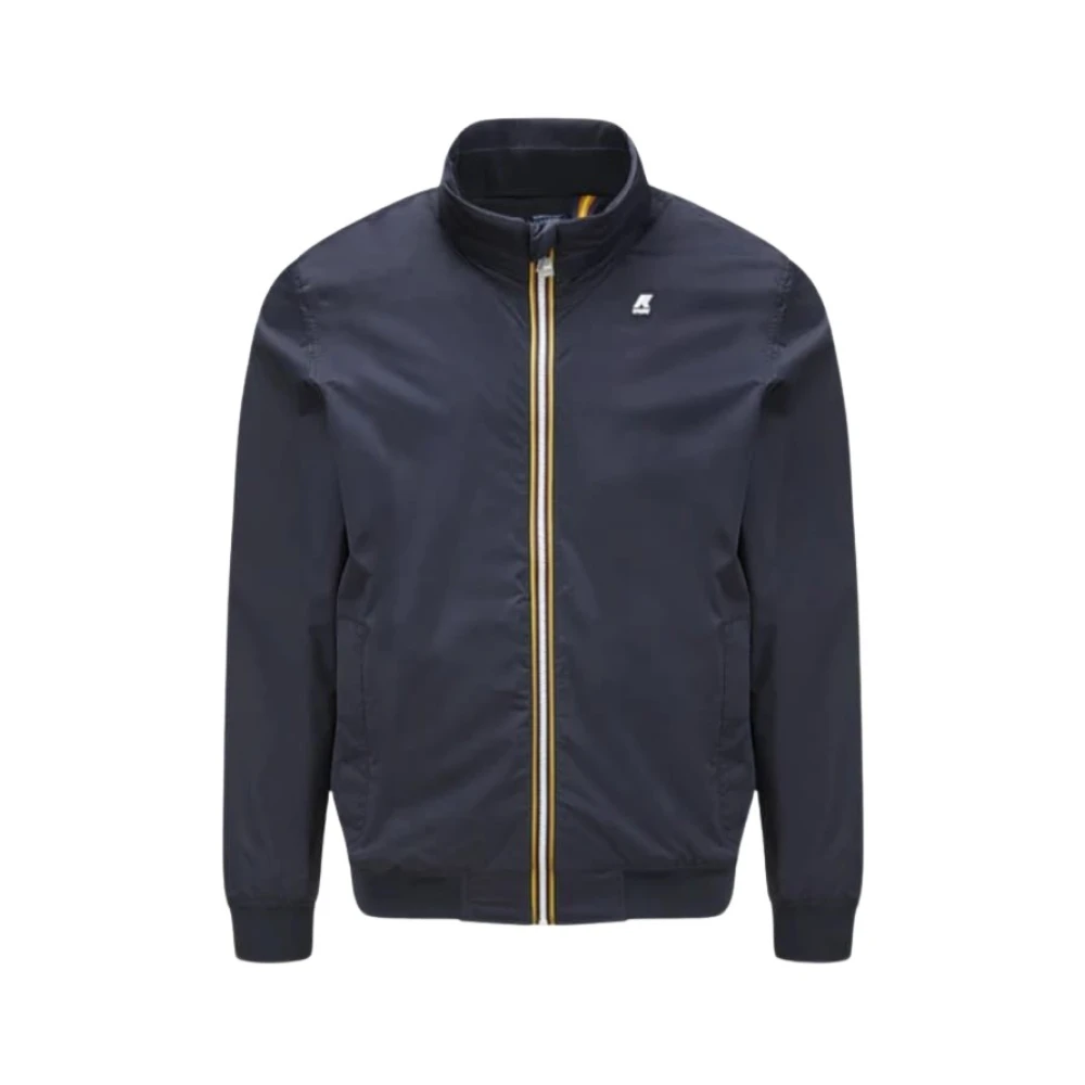 K-Way Men's Blue Light Jacket - Bomber Jackets - 2XL - Jackets