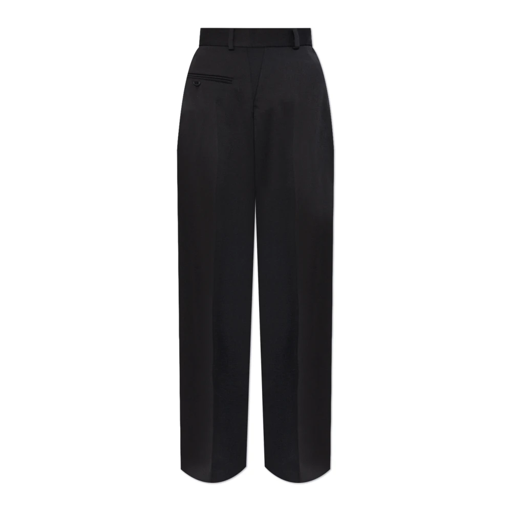 MM6 Maison Margiela Creased Trousers Black Dames