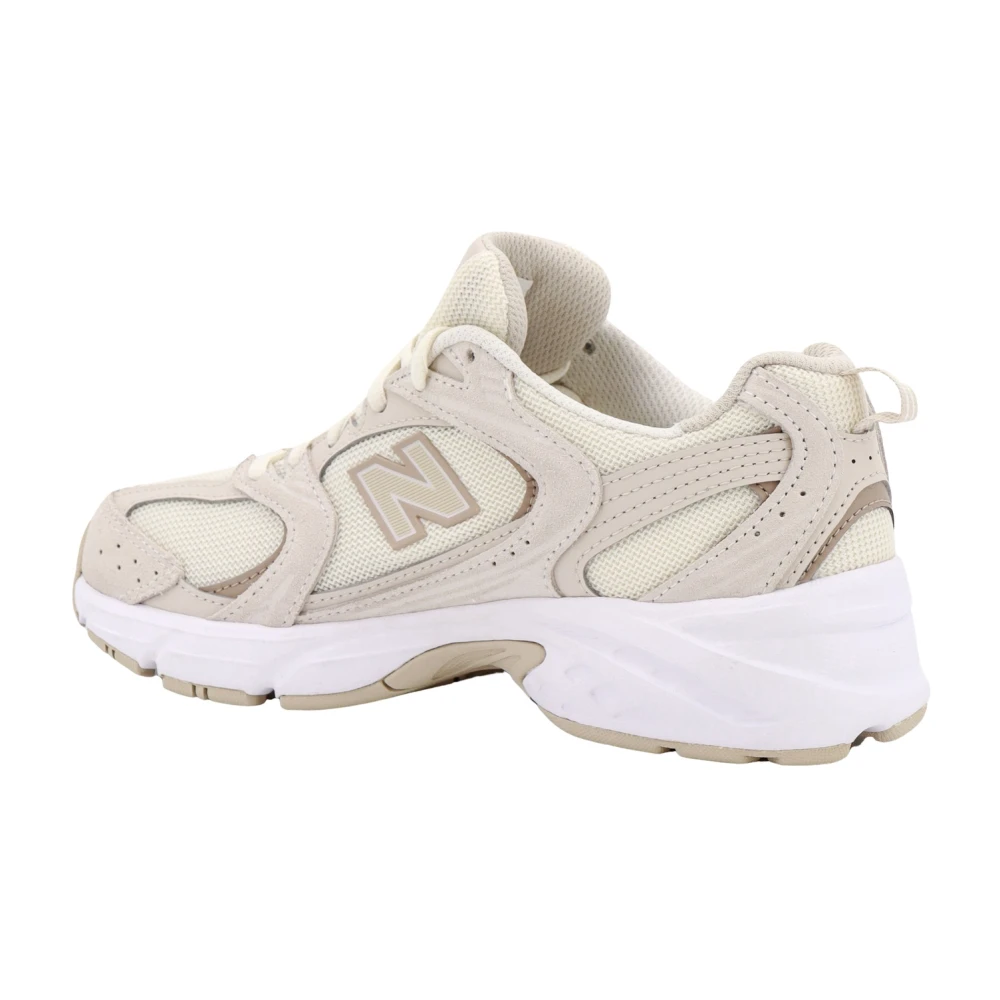 New Balance Beige Veterschoenen met Monogram Beige Dames