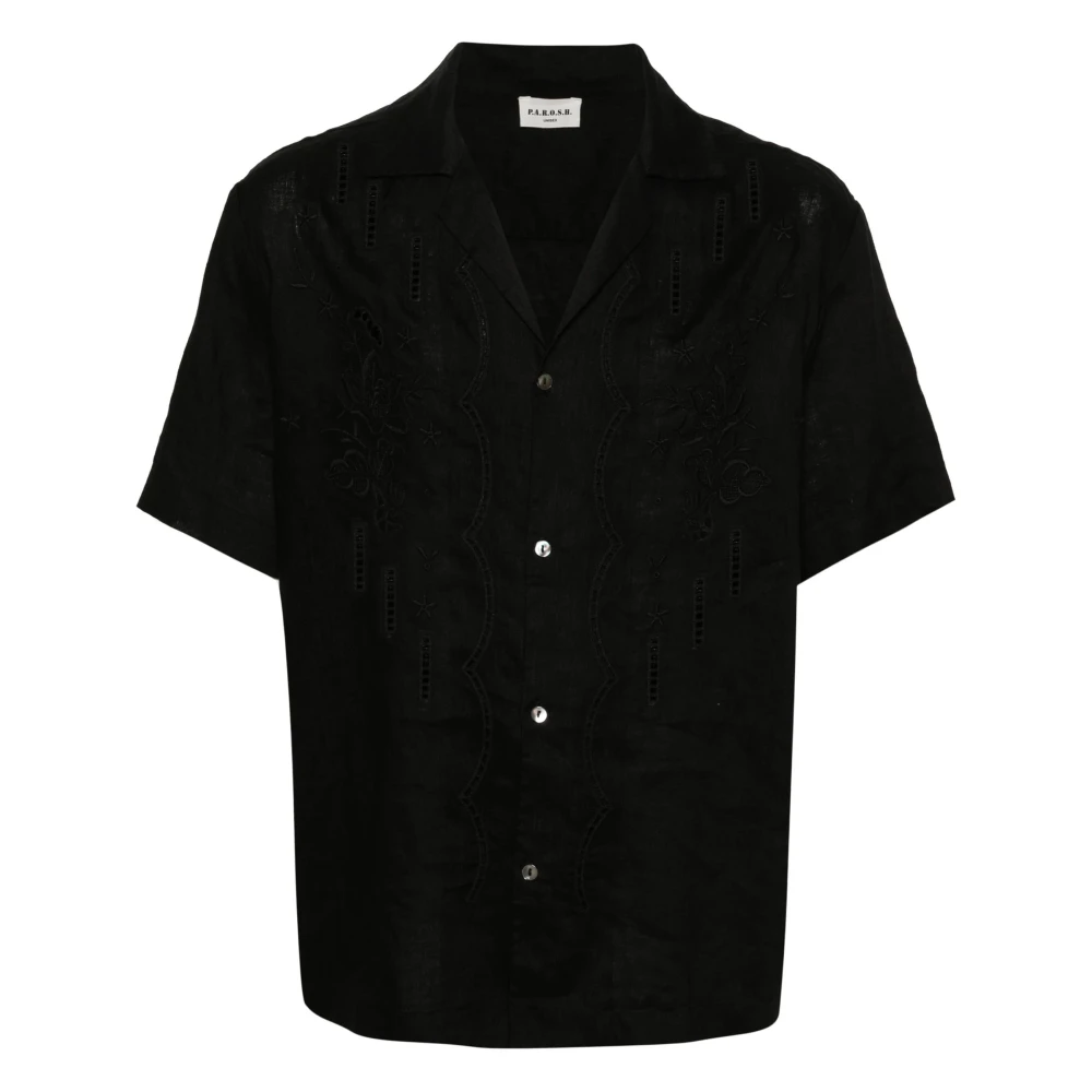 P.a.r.o.s.h. Short Sleeve Shirts Black Heren