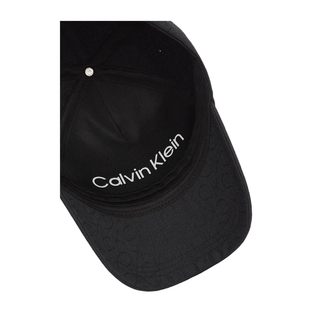 Calvin Klein Stijlvolle Zwarte Polyester Cap Black Dames