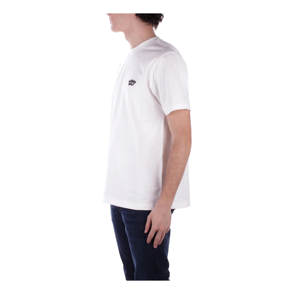 Barrow Beige Logo T-shirt White Dames
