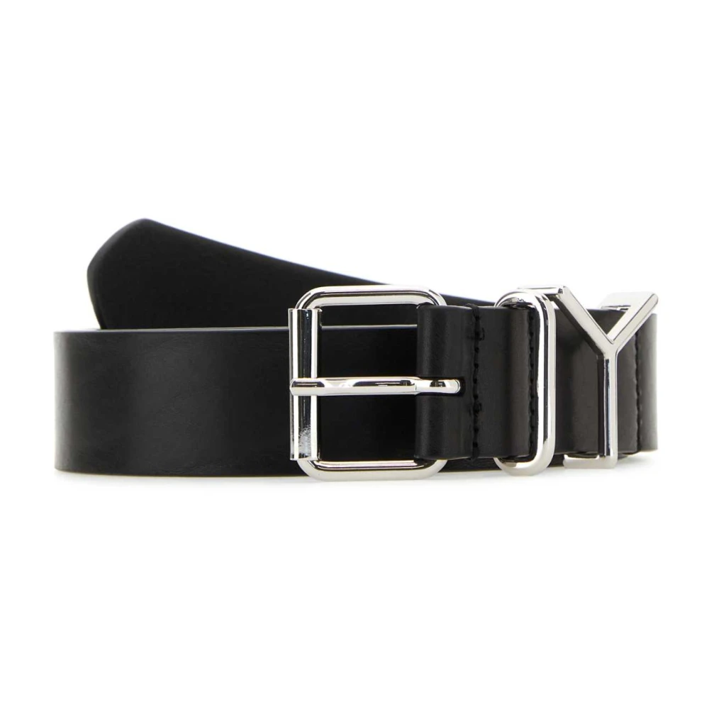 Y Project Klassieke Zwarte Leren Riem Black Dames