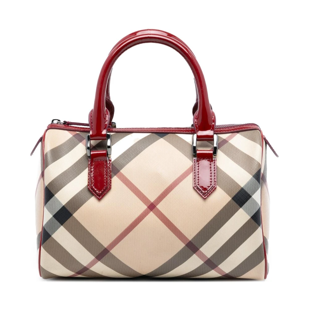 Burberry Vintage Women's Brown Pre-Owned Carryall Top Handle Bag