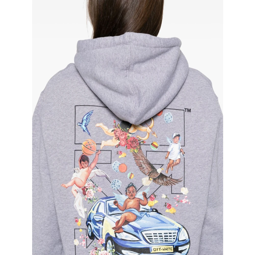 Off White Grijze Trui Damesmode Gray Dames