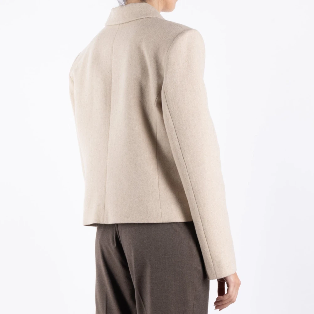 The Garment Beige Wollen Blend Jas Beige Dames