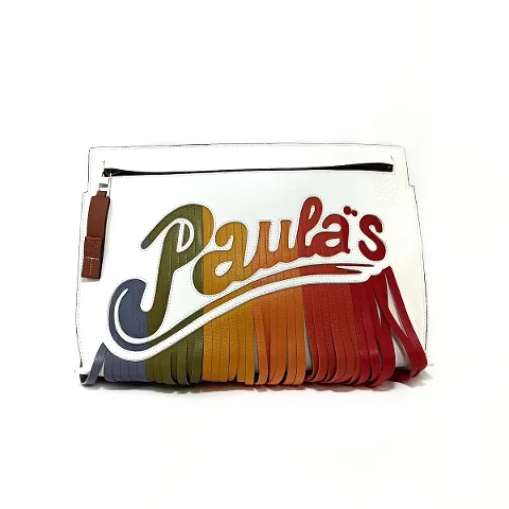 Loewe Pre-owned Leather clutches Multicolor Dames