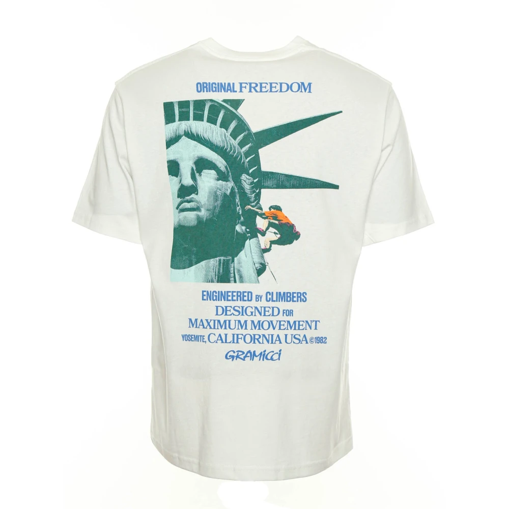 Gramicci Liberty Tee met voor- en achterprint White Heren
