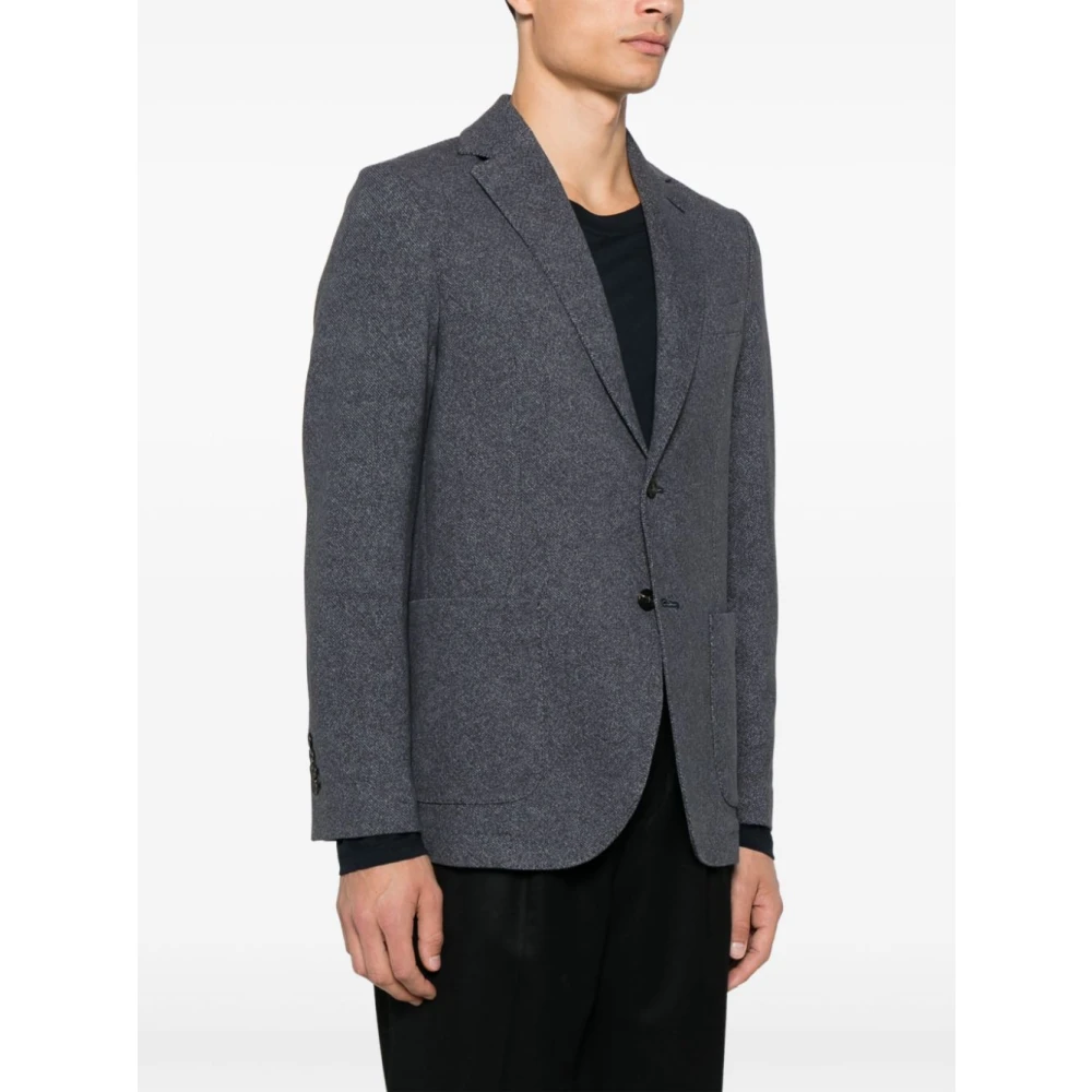 Circolo 1901 Blauwe Twill Weefsel Single-Breasted Jas Blue Heren