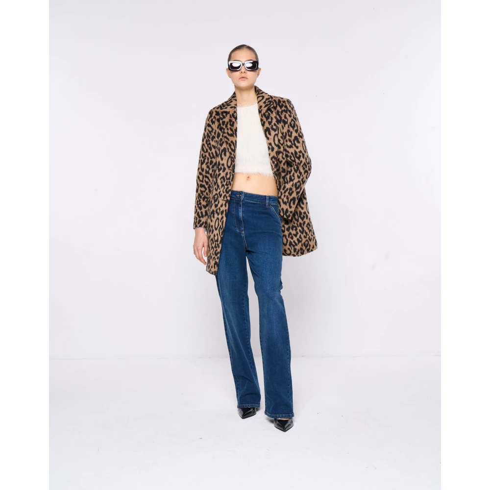 Silvian Heach Ronde hals lange mouw crop top White Dames