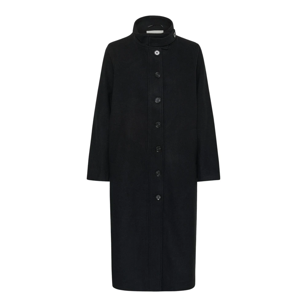 Kaffe , Damen, Mäntel, Schwarzk, Xl