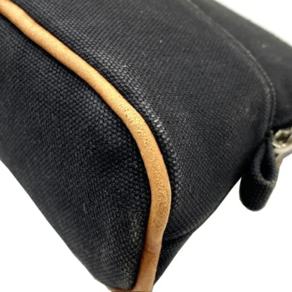 Hermès Vintage Pre-owned Canvas pouches Black Dames
