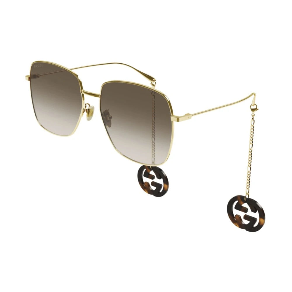 Gucci Unisex Yellow Oversized Square Sunglasses