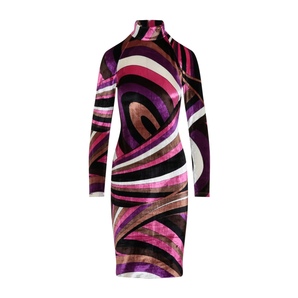 EMILIO PUCCI Multicolor Jurk voor Vrouwen Multicolor Dames