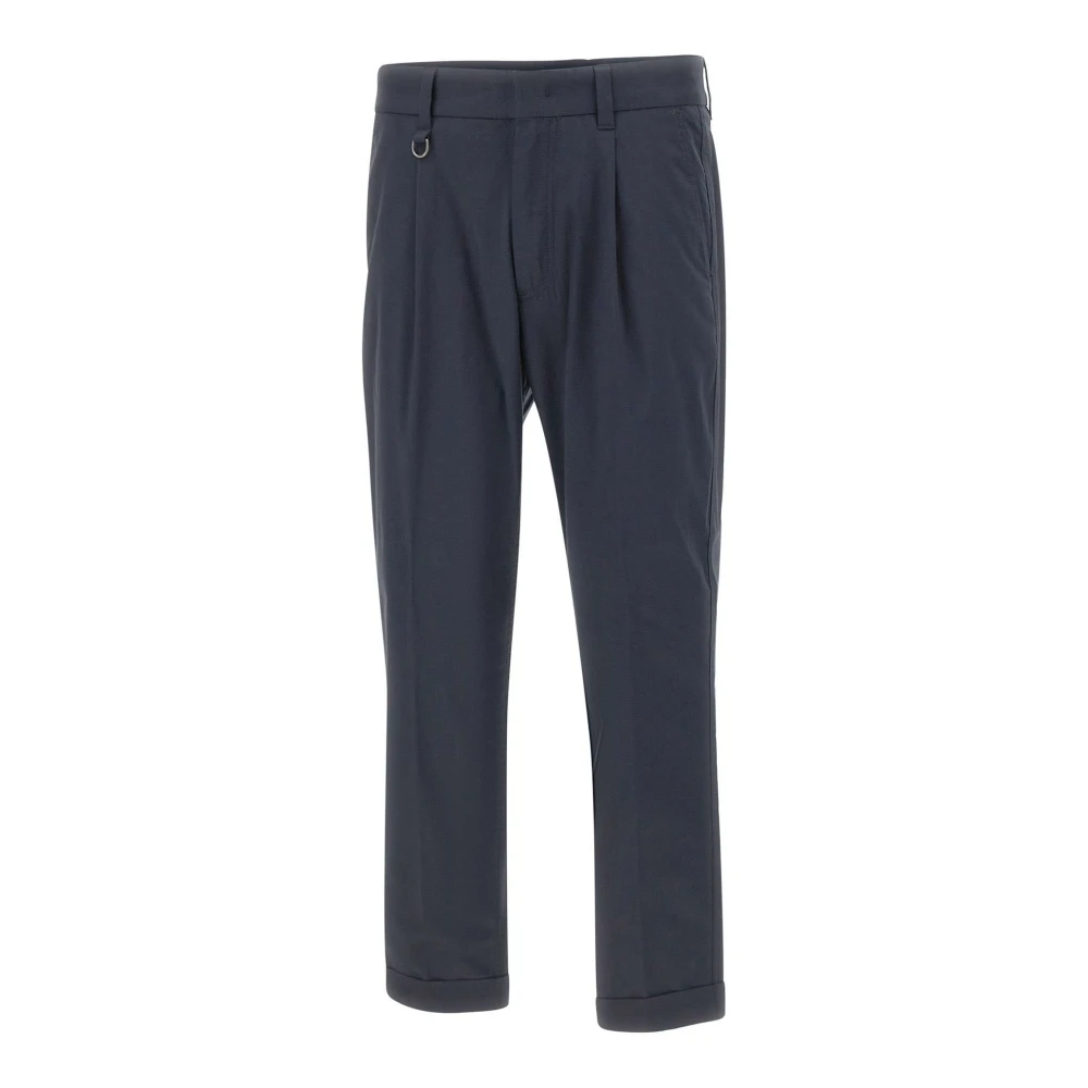 Paolo Pecora Men's Blue Trousers - Suit Trousers - Xl - Trousers