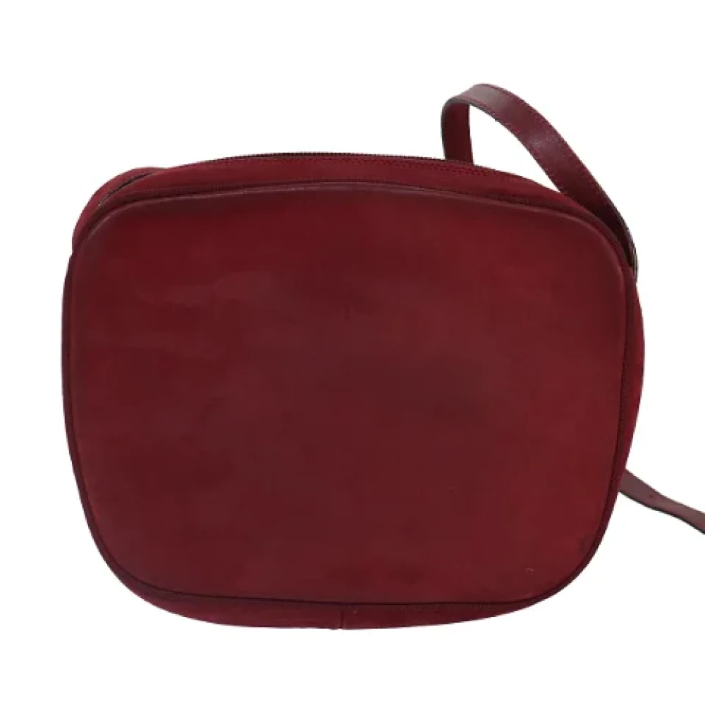 Salvatore Ferragamo Pre-owned Suede shoulder-bags Red Dames