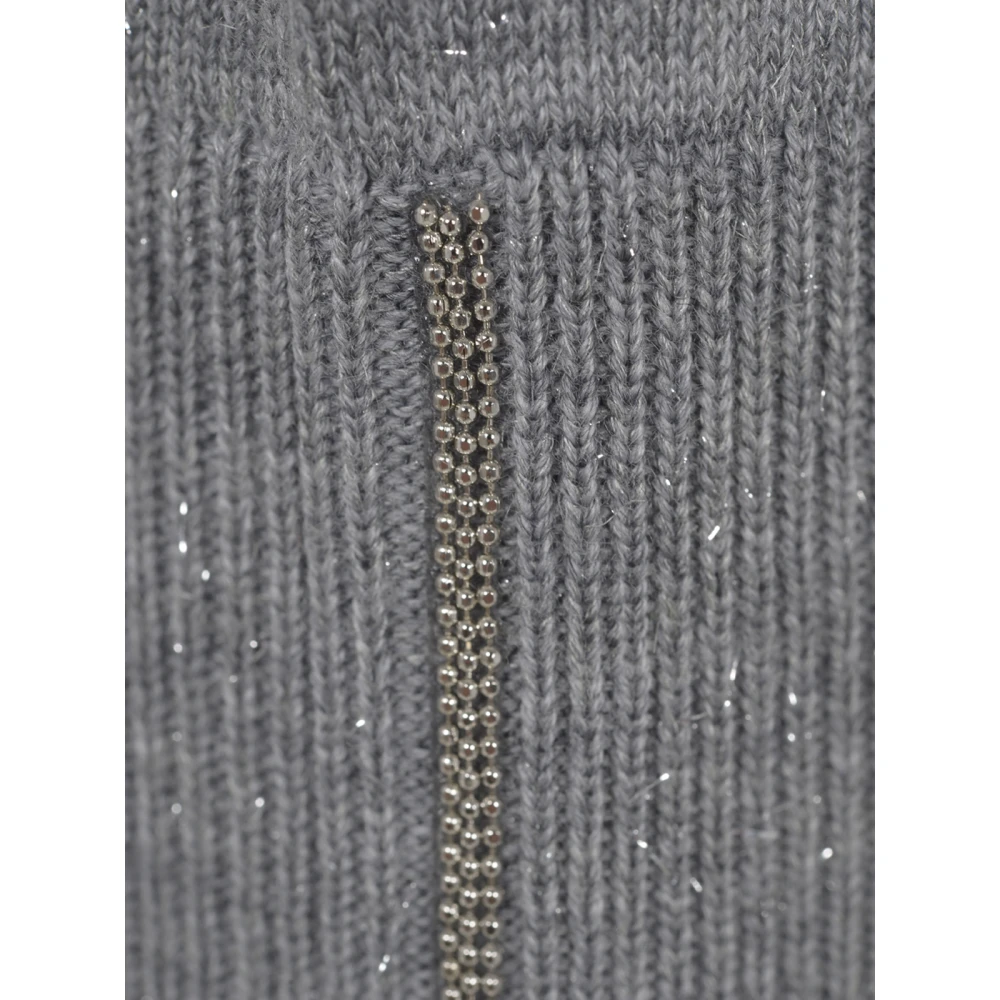 PESERICO Dames Gebreide Truien Gray Dames