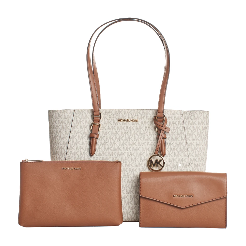 Michael Kors Omkeerbare leren tote tas Beige Dames