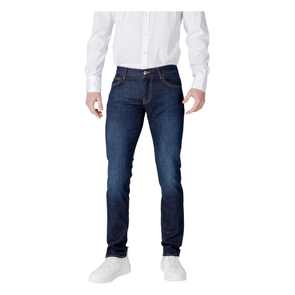 Armani Exchange J13 Slim Fit Jeans van katoenen denim Blue Heren