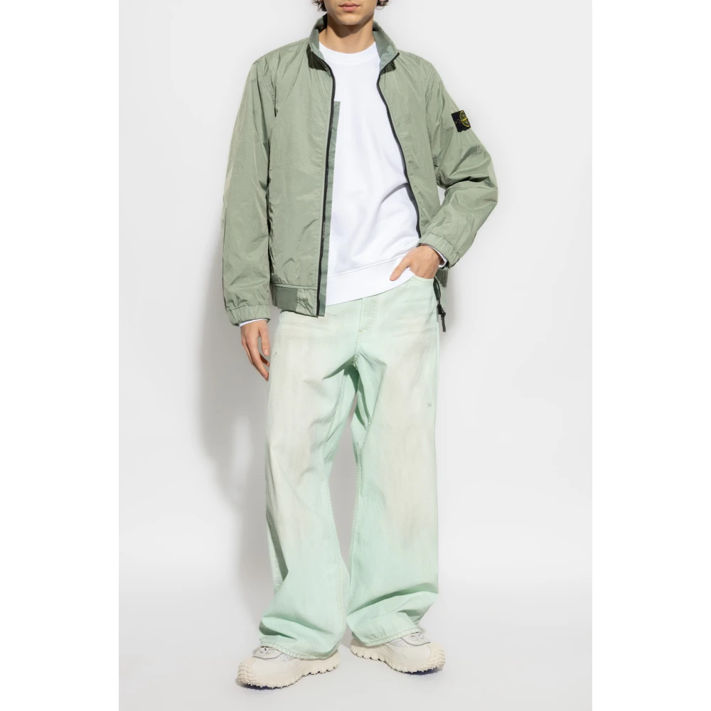 Stone Island Jas met afneembare patch op mouw Green Heren