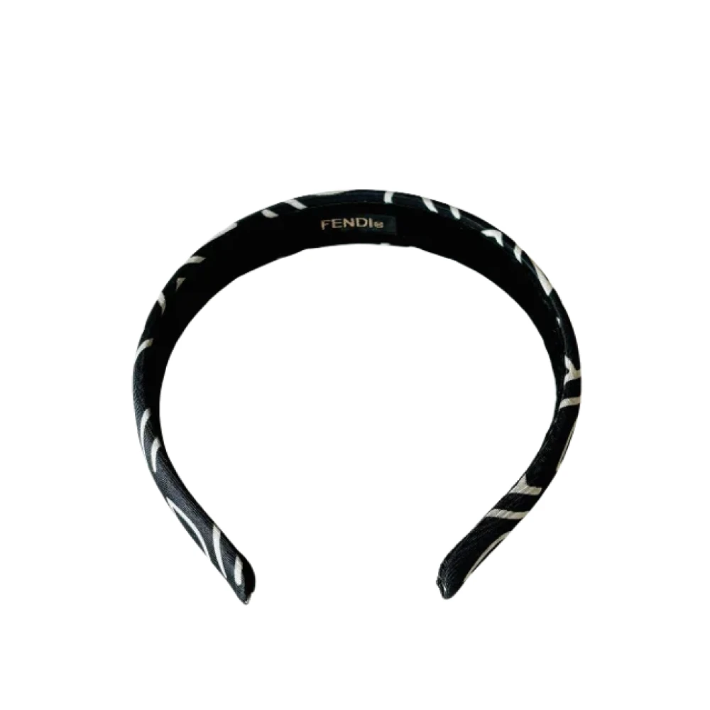 Fendi Vintage Pre-owned Fabric hair-accessories Black Dames