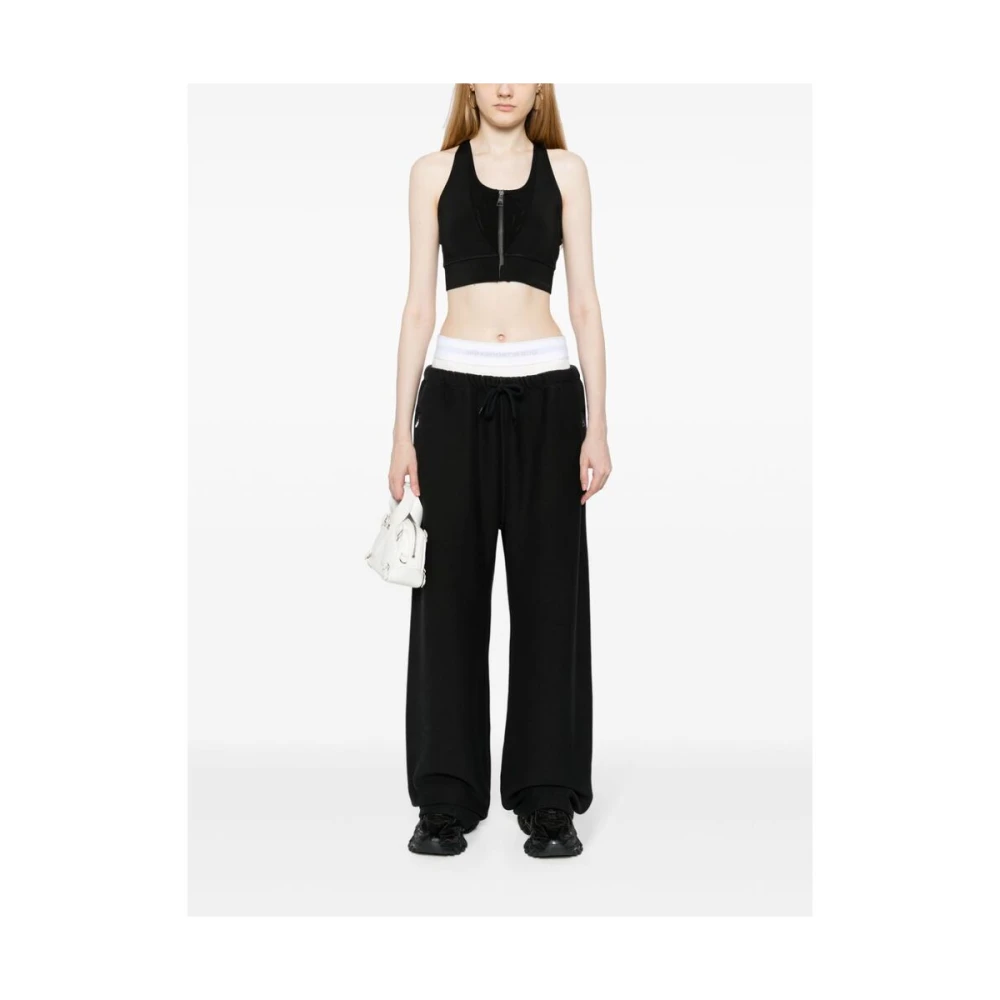 T by Alexander Wang Wide Trousers Black Dames