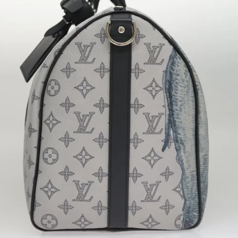 Louis Vuitton Vintage Pre-owned Canvas travel-bags Gray Dames