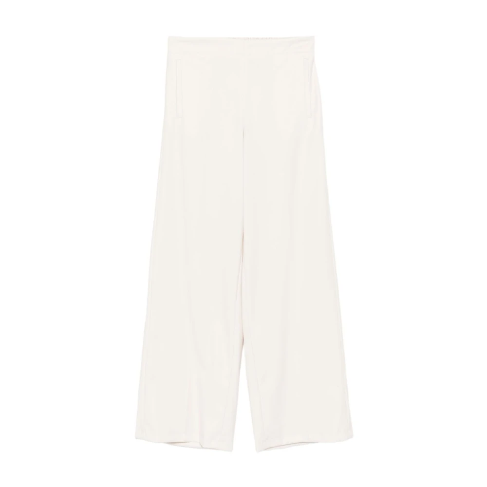 Marella Women's White Wide Trousers, 2XS, Emme Trousers