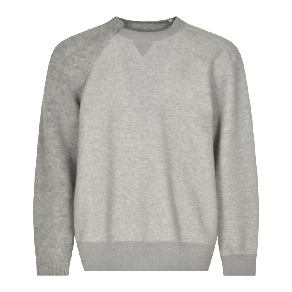 Sacai Grijze Sweater met Uniek Ontwerp Gray Heren