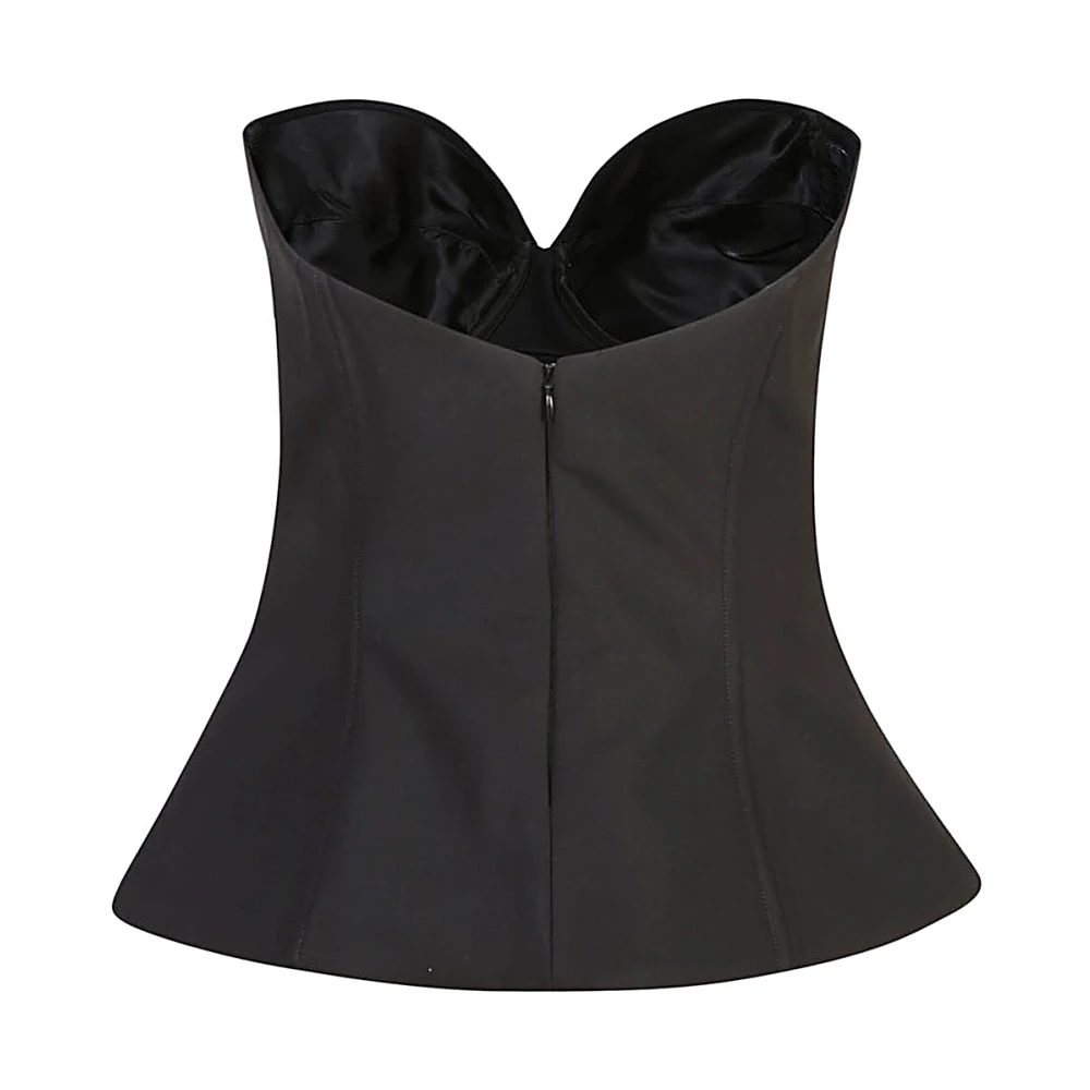 Giuseppe Di Morabito Zwarte Top met Unieke Stijl Black Dames