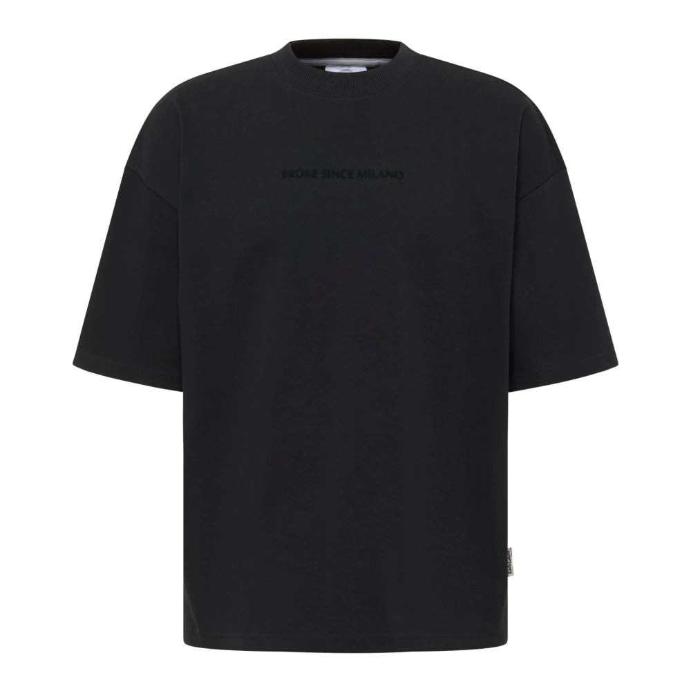 Carlo Colucci Men's Black Oversize T-Shirt
