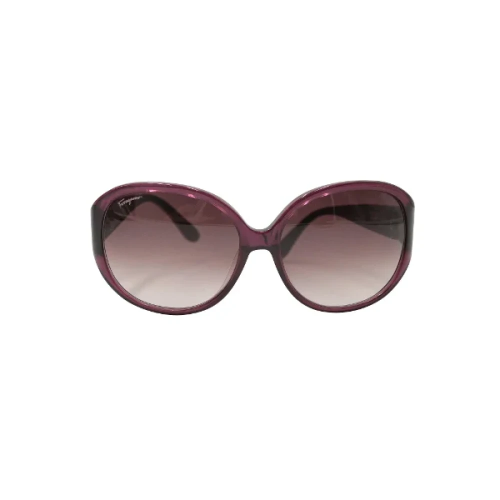Salvatore Ferragamo Pre-owned Plastic sunglasses Brown Dames