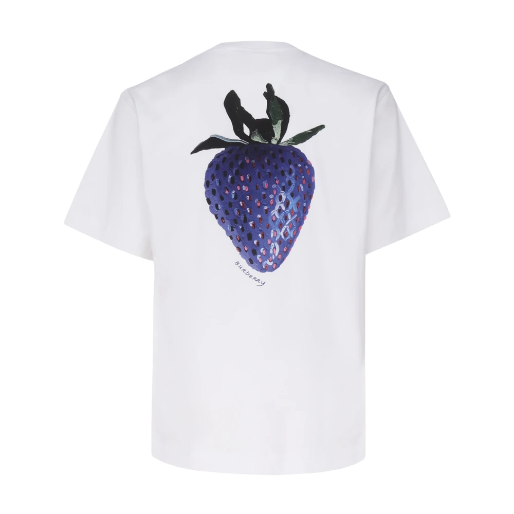 Burberry Witte T-shirts en Polos White Heren