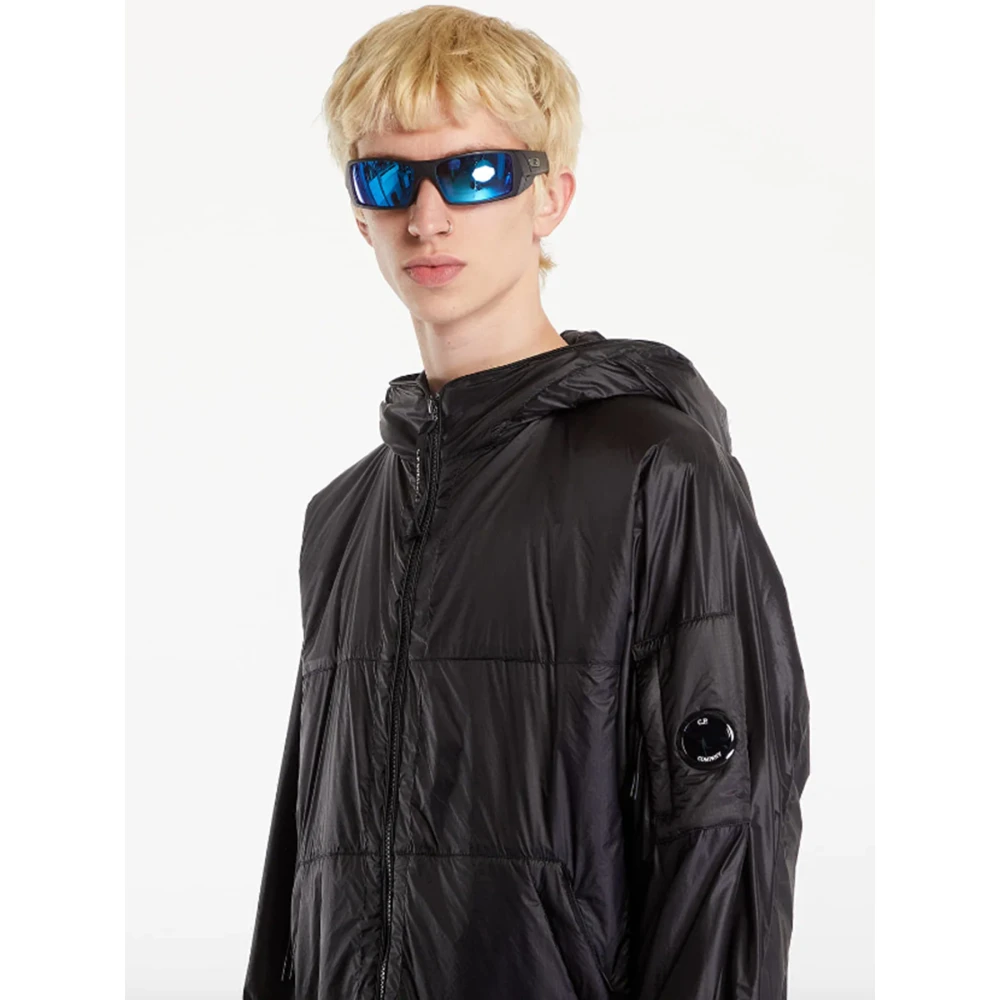 C.P. Company Zwarte Shell Hoodie Jas Black Heren