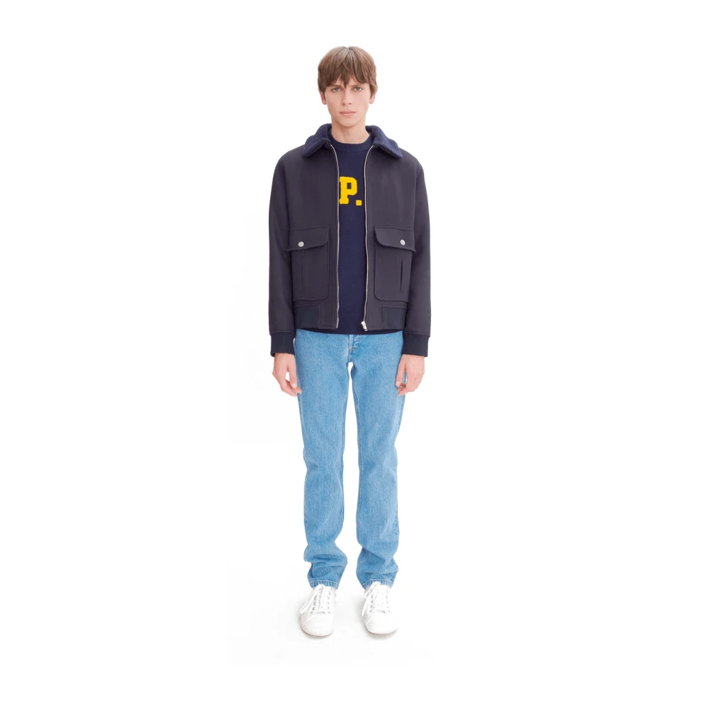 A.p.c. Stijlvolle New Ben Blouson Jas Blue Heren