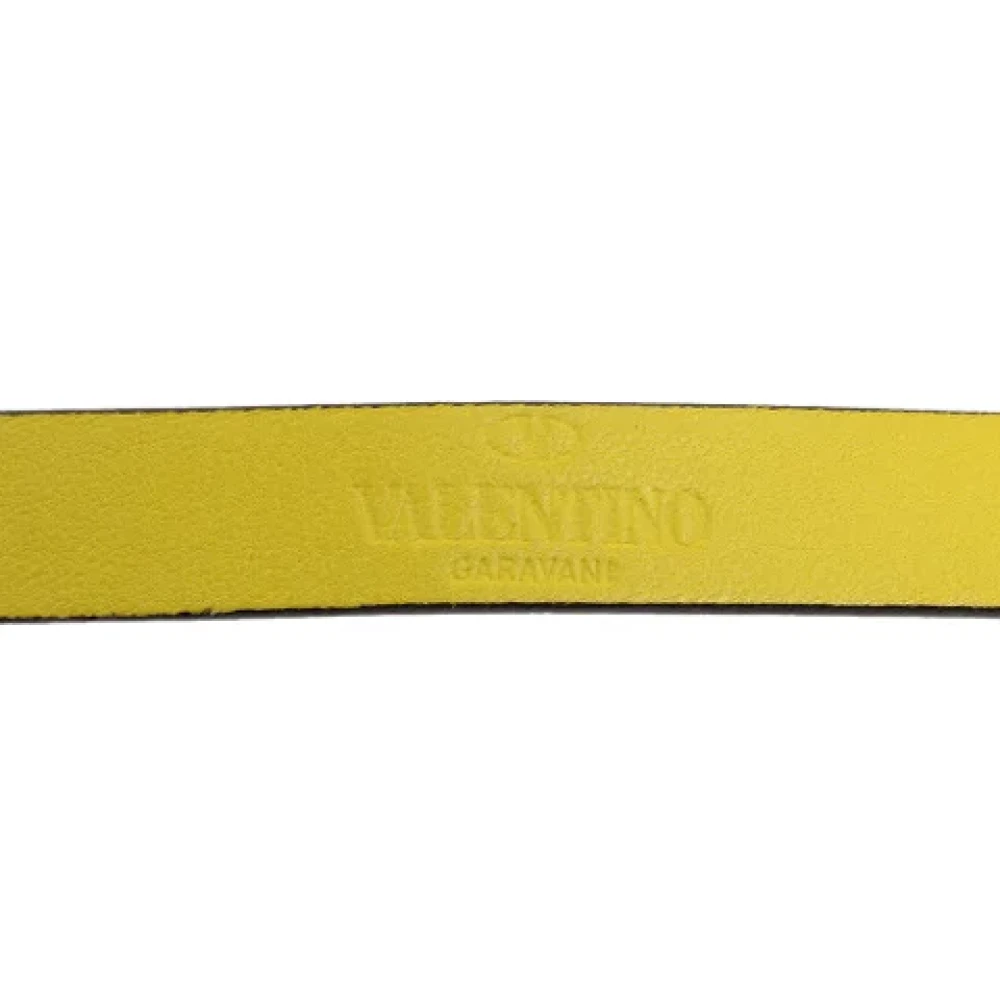 Valentino Vintage Pre-owned Fabric belts Yellow Dames