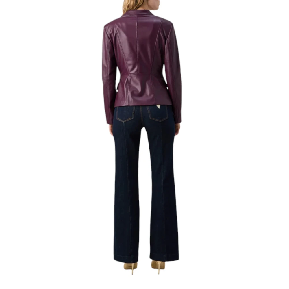 Liu Jo Elegante Blazer voor Vrouwen Purple Dames