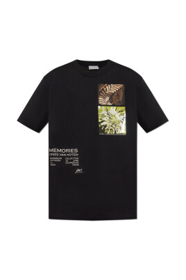 svart-t-shirt-med-runway-print
