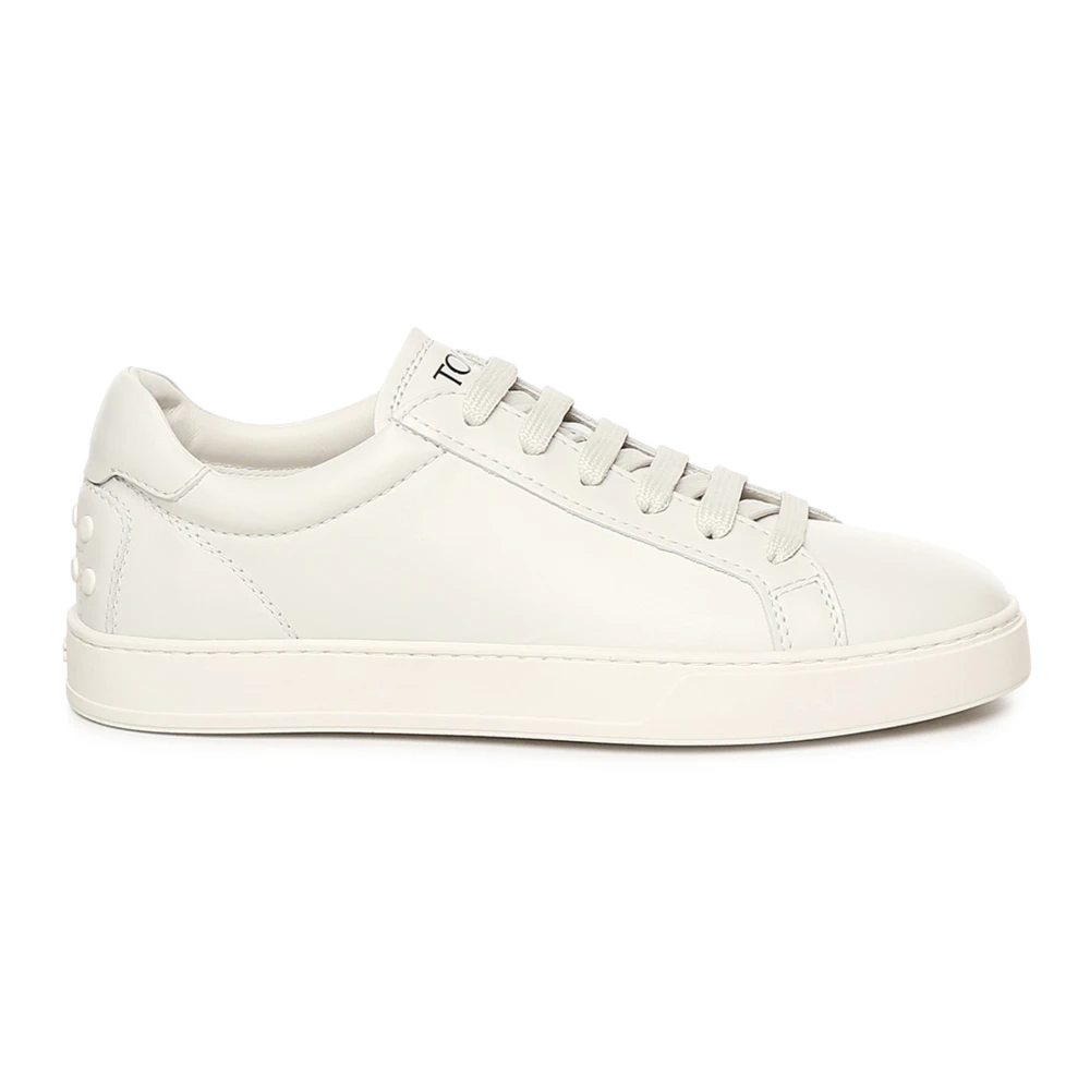 Tod's Men's White Sneakers,, Trainers With Studded Detail Size 6