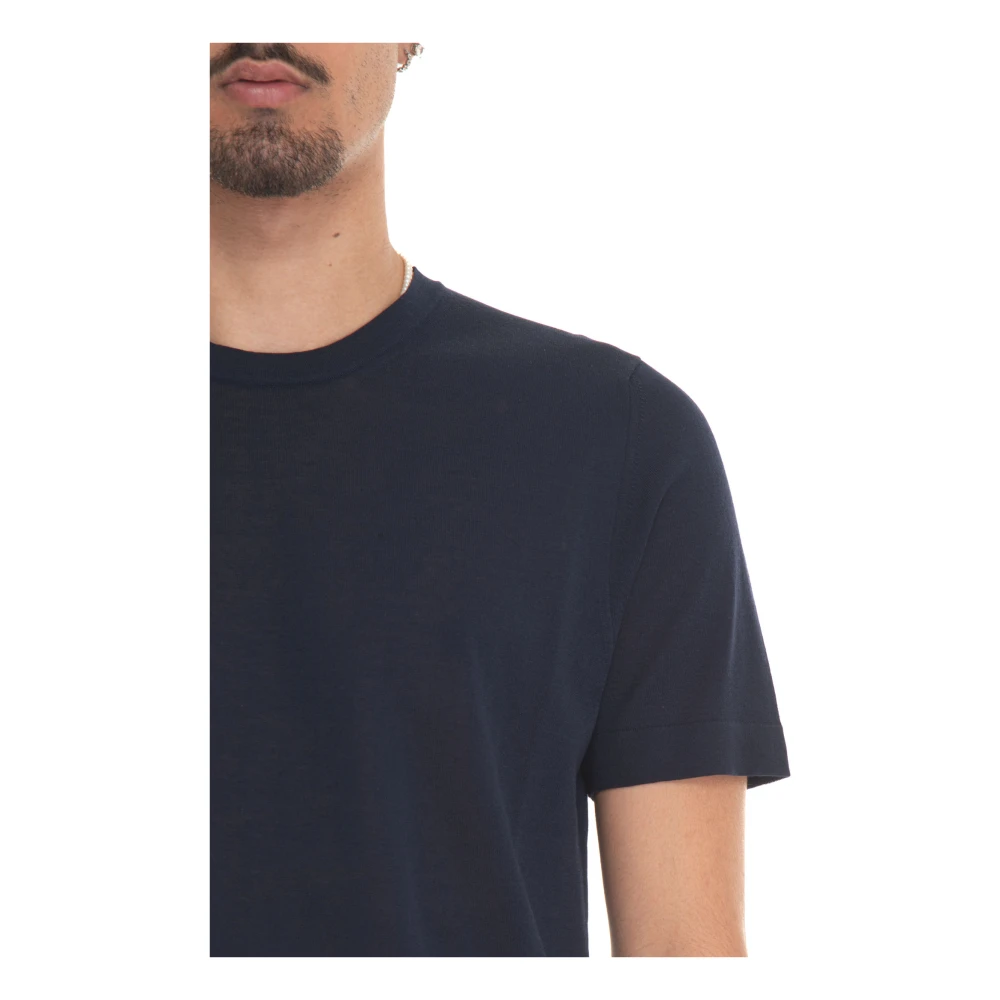 Hindustrie Crepe Jersey T-shirt Blue Heren