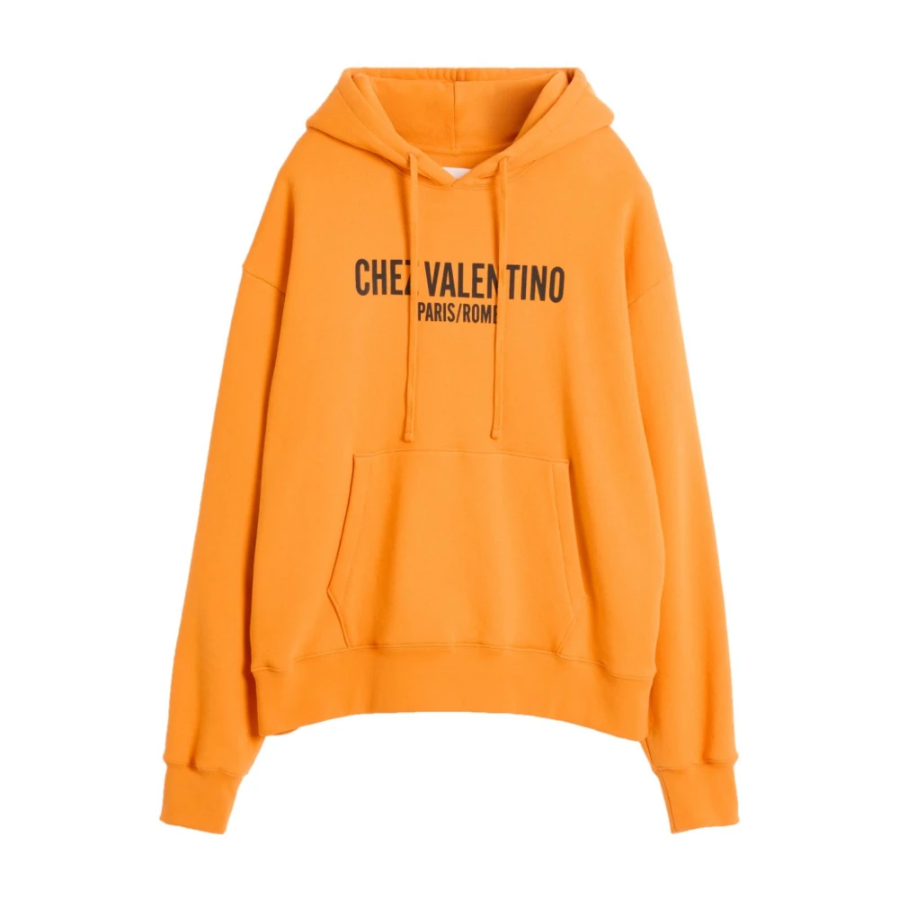 Valentino Oranje hoodie met logoprint Orange Heren