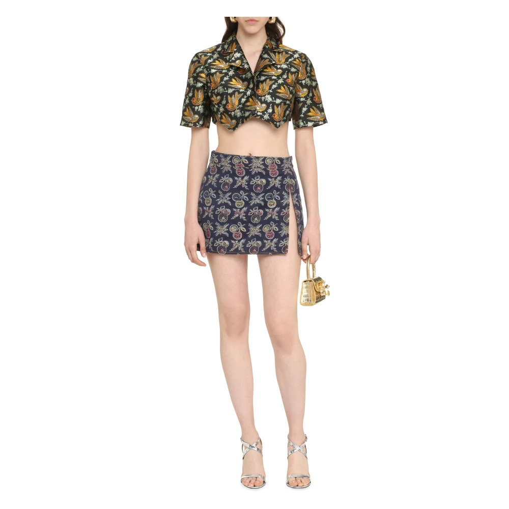 ETRO Geknipt Shirt met Hoornknopen Multicolor Dames